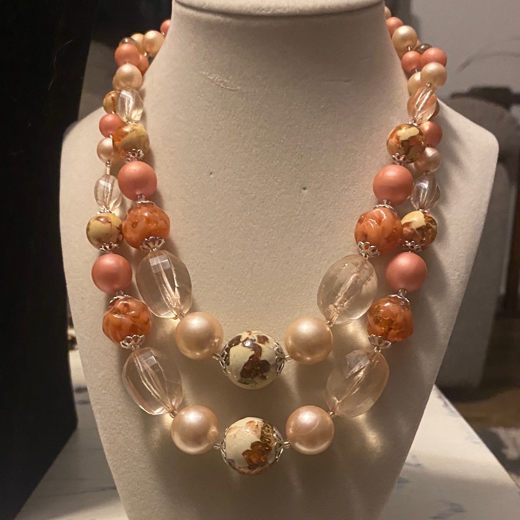 Vintage Japan Multi-Color Beaded Necklace